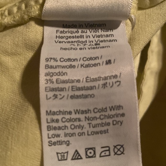 J Crew Chino Shorts Women’s Size 8 Re Imagined Yellow Beach Summer Short Active - Picture 8 of 9